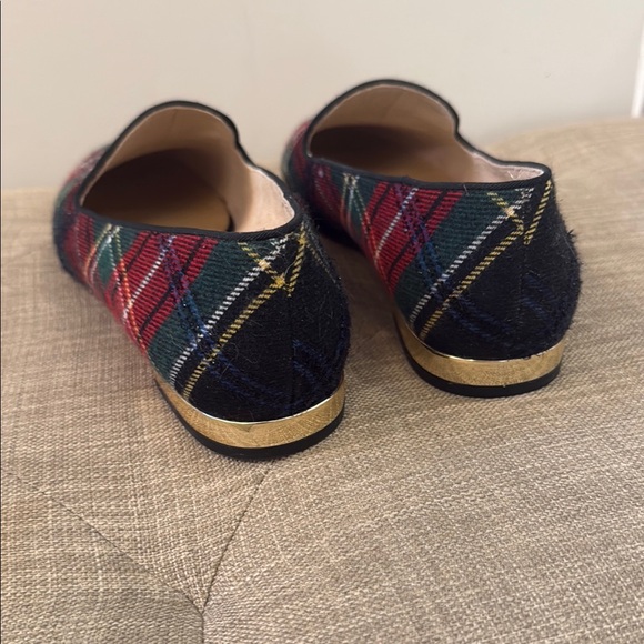 Talbots Red and Green Tartan Flats - Picture 2 of 4